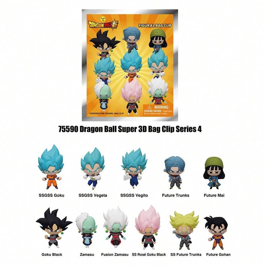 Crunchyroll 1个/2个龙珠官方授权3D动漫人物系列盲盒钥匙扣悟空悟饭布尔玛包夹惊喜盒幸运盒11个随机一个可爱卡通人物包包挂件装饰生日派对圣诞礼物 - MN-75590-2PCS - 查看 1