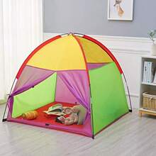 ATDAWN Play Tent Pop Up Tent Camping Playground Indoor Outdoor Playhouse for Boys and Girls Rainbow Colour - como en la foto - Ver 5
