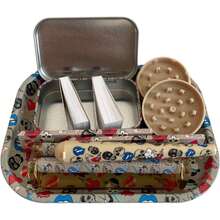 BROS 9-In-1 Smoking Accessories Kit, Rolling Tray, Metal Storage Box, Storage Tube, Extra Large Ultra Thin 110mm Rolling Papers (Smooth Burn), Filters, Rolling Machine, Grinder, Easy To Use, Home Tool, Christmas Gift, Holiday Gift - Multicolor - View 5