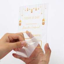 Acrylic Countdown Calendar Decor, Erasable Calendar, Middle Eastern Holiday Atmosphere Desk Decoration - Multicolor - View 4