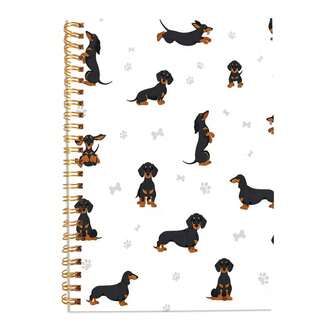 1 pieza Cuaderno espiral A5 lindo con diseño de Rottweiler, 50 páginas de papel rayado, tapa dura de papel grueso para escribir un diario, adecuado para mujeres, oficina, escuela y regalos, diario de espiral, 5.5x8.3 pulgadas, regalo de cumpleaños, Día de San Valentín, adecuado para mujeres, adolescentes, suministros de oficina, suministros escolares, papelería, papelería escolar
