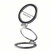 Magnetic Phone Holder, Adjustable Dual-Direction Stand - Strong Magnetic Attraction, Compatible With IPhone 16/15/14/13/12 And All Smartphones, Durable Metal Ring Stand, Hands-Free, Convenient Access, Phone Holder, Smartphone Accessory, Fashionable Metal Surface, Sturdy Structure - Multicolor - View 3