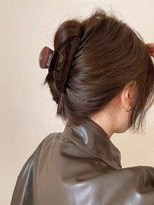 5个/3个/2个/1个 女士 4.33英寸 Morandini 彩色简约贝壳发夹，高品质优雅，简约百搭，渐变色发饰，适合日常、休闲、派对、工作、度假、洗脸、化妆、搭配服装，时尚爪夹，优雅发爪，休闲发夹，美发夹，夏季沙滩 - 彩色 - 查看 2