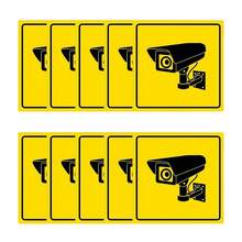 1/10Pcs CCTV Security 24 Hour Video Surveillance Sign Camera Warning Car Stickers