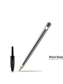 10/20/50pcs Black Medium Point Ballpoint Pens - Medium Tip, Smooth Writing - Professional Quality, Suitable For Home, Office And School Use. Christmas Gift Box Set Ideal As Office & Classroom Supplies, Holiday Stationery Gifts, And Back-To-School Presents. - Multicolor - View 7