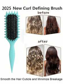 2026 卷发造型梳 - 专为打造男女卷发造型而设计,采用独特的梳齿设计,减少拉扯和头发分离。这款梳子是美发沙龙、美容院和旅行的必备之选,也是旅行度假的理想之选。它能轻柔地塑造自然卷发,减少拉扯。 - 彩色 - 查看 10
