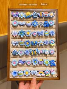 20 piezas Anillos abiertos ajustables de estilos surtidos, joyería de moda - Unitalla - Ver 4