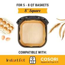 Air Fryer Liners For  Foodi Dual 125Pcs Disposable Parchment Paper For  DZ201 DZ401 Instant Pot Vortex Plus PowerXL Vortex Non-Stick And Oil Proof For Easy Cleanup By Baker's Signature - 8.6吋 x 5.5吋 矩形 + 250 - 查看 2