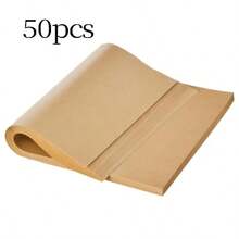 50张高品质烘焙纸 | 适用于烘焙、烤制火鸡、蒸面包杯、蛋糕、饼干等 | 耐热温度高达425°F（约220°C），尺寸小巧，是家庭厨房和餐厅的理想之选。不粘预切烘焙纸