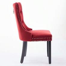 Dining Chairs - WINE RED - View 2