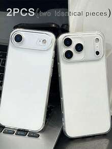 2pcs Transparent Phone Cases, Compatible With IPhone 17/17 Pro/17 Pro Max - Clear - View 2