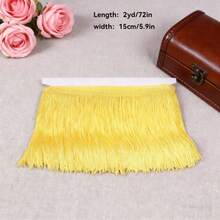 2 Yards Tassel Lace Trim, Sewing Accessory, 15cm Wide, Fringe, Latin Dance Costume Tassel, DIY Clothing Supplies, Crafts, Home & Garden - Multicolor - View 5