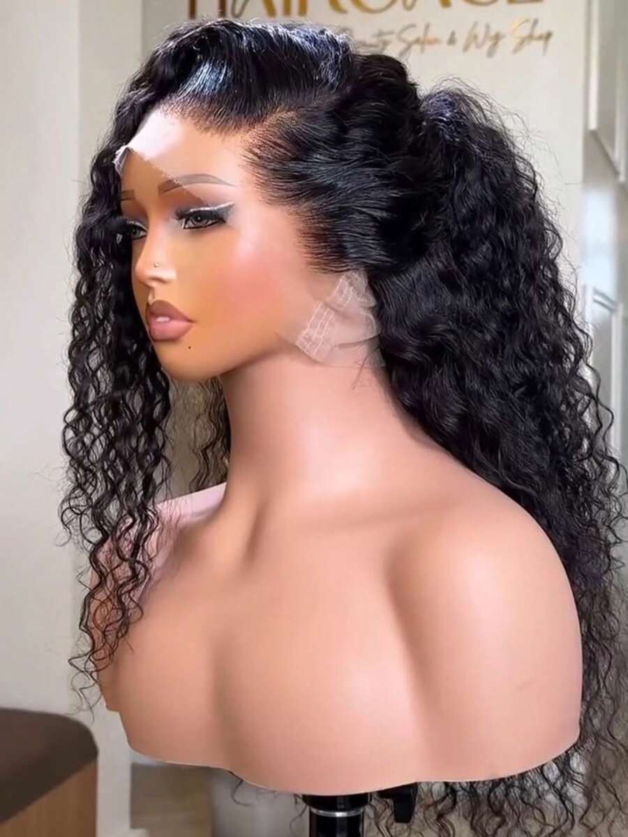 40 Inch 250 Density Deep Wave 360 Full HD Lace Front Wigs Human Hair Pre Plucked 13x4 Human Hair Lace Wig 5x5 HD Lace Glueless Human Hair Wig Deep Wave Frontal Wigs Human Hair Lace Front Wig For Women Christmas Gifts