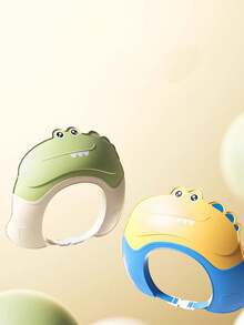 1pc Adjustable Baby Shampoo Cap - Made Of PP Material, Eye & Ear Protection, Crocodile Shape, 0-9 Years Old Children Shampoo & Hair Care Tool, Baby Bath Supplies, Bathing Accessories - Multicolor - View 7