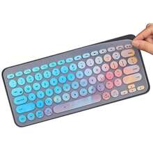 Colorida funda de teclado para teclado  K380 Pebble multidispositivo/ Pebble Keys 2 K380s/ K380 Teclado Bluetooth multidispositivo teclado inalámbrico  K380 diseño de-0002 - Con color - Ver 7