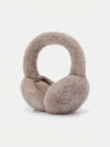 1pc Kids Winter Ear Muffs, Warm Plush Ear Warmers For Boys & Girls, Foldable Ear Covers For Cold Weather