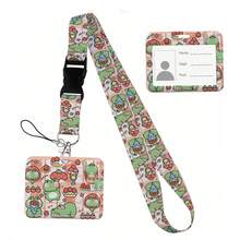 Animal Collection The Vertical Card Holder Horizontal Card Neck Strap Lanyards For Keys Keychain Badge Pass Hang Rope - Multicolor - View 165