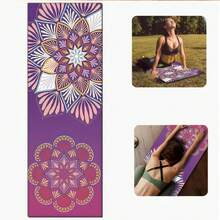 1片装硅胶瑜伽垫，适用于家庭健身、普拉提、健身房、客厅，防滑、减震、吸湿排汗、易于清洁，是一款实用的运动垫。 - 彩色 - 查看 11