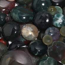 5/10pcs/Pack Natural Agate Crystal Semi-Circle Gemstone Cabochon, 4-25mm, DIY Jewelry Making Supplies - Agate Interface - View 4