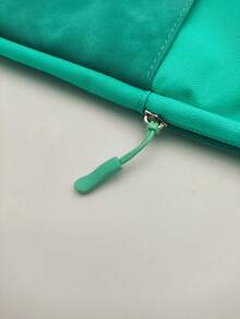 1pc Polyester Material Pink Lightweight Zipper Large Capacity Multi-Layer Electronic Notebook With Padded Travel Protective Case, Suitable For 8"/11"/12.9" Tablets