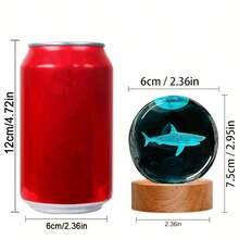 3D Whale Crystal Ball Night Light - Universe Theme Atmosphere Lamp, USB Powered, Bedside Decor, Suitable For Wedding, Anniversary And Other Special Occasions, Universe Night Light, Whale Shape, Durable Glass Material, Whale Decor