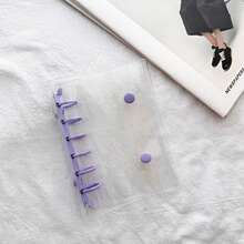 A7 Clear Photo Album,Scrapbooking Organizer,Binder Notebook, Monthly/Dot/Gird/Line Binder Diary,A7 Ring Journal Hand Book - Multicolor - View 14