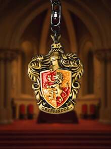 Harry Potter 1个复古霍格沃茨魔法世界四大学院钥匙扣，复古哈利波特格兰芬多、斯莱特林、赫奇帕奇、拉文克劳学院钥匙圈，适用于包包、手机壳装饰，粉丝配件钥匙扣，返校礼物 - 彩色 - 查看 11