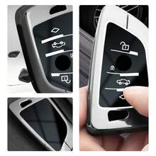 适用于宝马 X1 X3 X5 X6 X7 1 3 5 6 7 系 G20 G30 G11 F15 F16 G01 G02 F48 的新款合金汽车钥匙壳保护套 - 均碼 - 查看 6