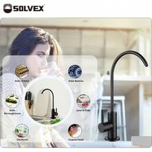 swfggGrifo de Filtro Purificador de Agua Potable Llave de Filtro de Agua para Cocina Grifo de filtro Grifo Giratorio de Acero Inoxidable de 360 ​​Grados Negro Mate SP-10016-Neg - NegroMate - Ver 6