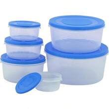 MIXING BOWL SET WITH LIDS 12 Pc.- MILTON Large And Small Mixing Bowls With Covers Ð Plastic Stackable Prep Bowl Set Ð Durable Nesting Kitchen Bowls Ð Air Tight Leakproof Food Storage Co - AzulPatchwork - Ver 7