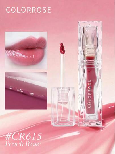 COLORROSE 1支装 CR615 1.8ml 镜面般光泽唇釉，顺滑易涂；轻薄水润，质地丰盈；持久轻盈，适合女性和女孩；日常、工作、办公室、派对、特殊场合、送礼皆宜；唇部美妆，返校季、学生宿舍必备