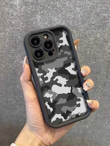 Ốp lưng màu đen tối giản, họa tiết rằn ri, chống sốc, có rãnh, dày dặn, đơn giản và thời trang, tương thích với iPhone 17/17 Pro/16 Pro Max/13/16/15/15 Pro Max/14/11/12/12 Pro Max/XS/XR/7/8/SE2, quà tặng kỷ niệm, phiên bản quốc tế, không phải phiên bản nội địa. - Nhiều màu - Xem 2