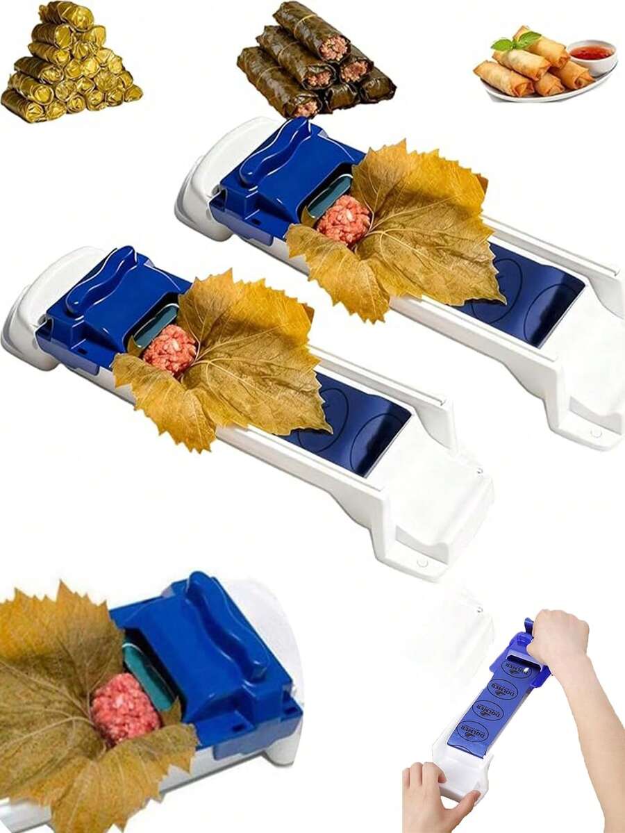 1pc Handheld Vegetable & Meat Roller, Household Kitchen Sushi Roller, Multi-Purpose Veggie Meat Rolling Tool, Creative Kitchen Gadget For Easy Food Rolling - Multicolor - View 1