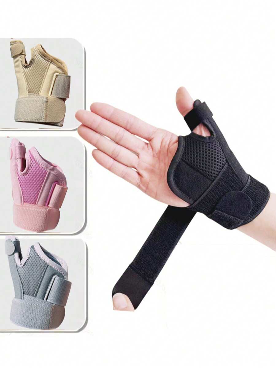 1 Stück einzelner Sehnenscheidenschutz für den Handgelenksbereich, mit Handflächenstütze, Fitness Handgelenkschützer für Herren und Damen, Sport Fitness Handgelenkschützer, einzelnes Set, universelle Handgelenkschützer für beide Hände - Verschiedenfarbig - Übersicht 1