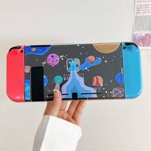 1套太空主题游戏机保护壳，适用于Switch OLED/ - 透明海洋元素 - 查看 5