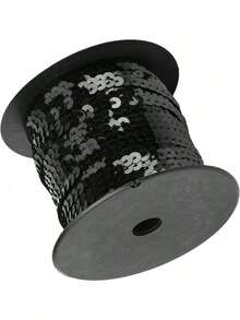 EstiloPaillette 6 mm borde de lentejuelas planas redondas rollo de cinta para proyectos de bricolaje manualidades adornos de disfracesVersión mejorada - 1 - Ver 7