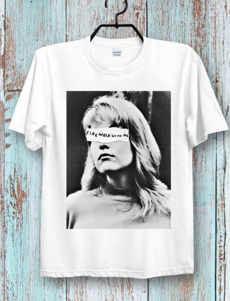 Fire Walk With Me T Shirt Laura Palmer Twin Peaks Retro T Shirt Super Cool Ideal Tee Top For Ladies - 白色 - 查看 1