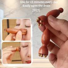 Manual Face Massage Tool | Eyebrow & Acupressure Point Facial Massager, Battery-Free - Multicolor - View 1