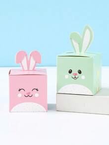 24个彩色复活节兔子礼盒，可爱兔子造型糖果盒，礼品包装盒，节日派对礼品，复活节装饰品，复活节兔子装饰，复活节派对用品，复活节家居装饰，餐桌装饰，寻蛋派对用品，复活节礼物 - 彩色 - 查看 8