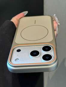 Luxury Matte Skin Feel Electroplated Magnetic Wireless Charge Phone Case Compatible With IPhone 17 Pro Max 17 Pro 17 16 15 14 13 Pro Max Ice Feel Shockproof Protective Cover ﻿