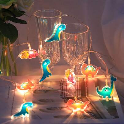 1pc Acrylic Dinosaur LED String Lights, Animal Theme, Suitable For Holidays, New Year Decorations, Applicable For Weddings, Birthdays And Parties, Celebration Atmosphere Decoration String Lights
