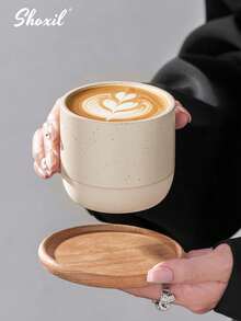 shoxil 1/2pcs Coarse Ceramic Coffee Cup, Middle Eastern Style Mug, Ceramic Water Cup, Tea Cup, Matcha Cup, Milk Tea Cup, For Home, Entertaining Guests, Coffee Shop, Dinner Party - Cup - View 3