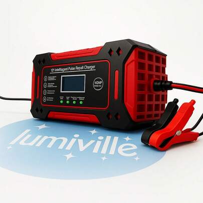 Carregador Bateria 12v Até 300 Amperes Carro Moto Caminhão Carregador Bicicleta Elétrica