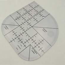 Acrylic Curved Angle Cutter, Patchwork Ruler, Sewing Patchwork Template, DIY Sewing Supplies - Mixed Color - Multicolor - View 2