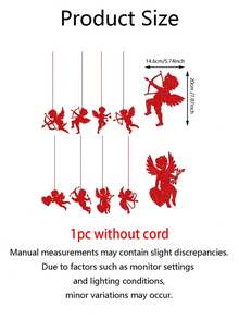 8pcs Romantic Valentine's Day Hanging Decorations, Paper Cupid Hanging Ornaments, Valentine's Day Wedding Party Decor, Suitable For Wedding And Party Decoration, Home Decor, Party, DIY Crafts, Windows, Walls, Birthday Wall Decor - Multicolor - View 8