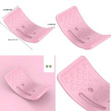 Keenso Tablero de Balancin para niños: Mejora el Desarrollo Infantil Entrenamiento de Equilibrio Columpio de 45 Grados Material Plastico Duradero Ideal para Edades de 0 a 6 AñosDiversión infantil, imprescindible para regalar a los niños - Rosa - Ver 1