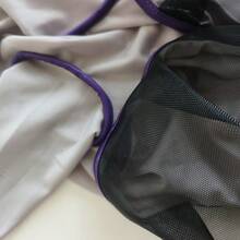 高弹透气防蚊防蝇马用面罩，马术用品 - 灰色 - 查看 6