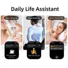 全新升级智能手表，1.83英寸高清大屏 | 260mAh长效电池 | 无线通话和音乐控制 | 多种运动模式健身追踪器 | 男女皆宜的圣诞礼物