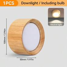 GX53 Recessed Downlight, Home Decor Spotlight, Ceiling Light, Black/White/Solid Wood Options, Compatible With GX53 Bulb, Suitable For Living Room, Home, Indoor Decoration, Shop, Bedroom, Dining Room, Corridor, Kitchen, Closet, Porch, High Ceiling, Stretch Ceiling, Low Ceiling - GX53 Downlight - View 14