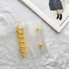 A7 Clear Photo Album,Scrapbooking Organizer,Binder Notebook, Monthly/Dot/Gird/Line Binder Diary,A7 Ring Journal Hand Book - Multicolor - View 18